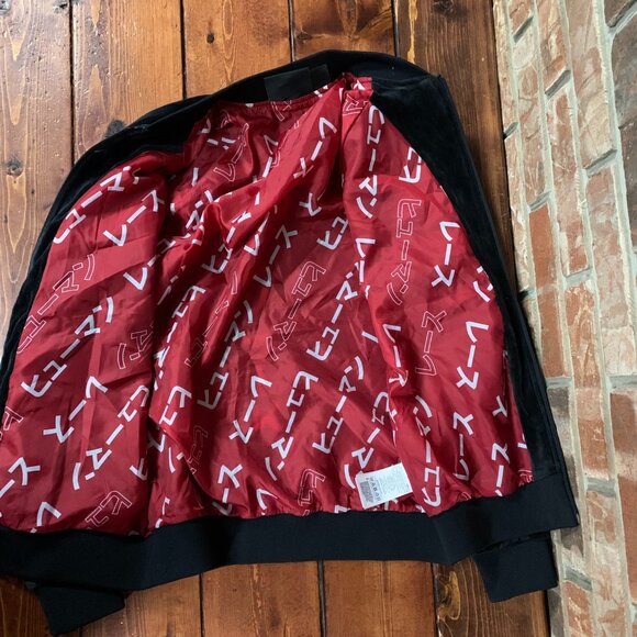 Adidas Pharrell Williams Collab Black Medium Velour Women's HU Track Jacket EUC - Picture 10 of 15